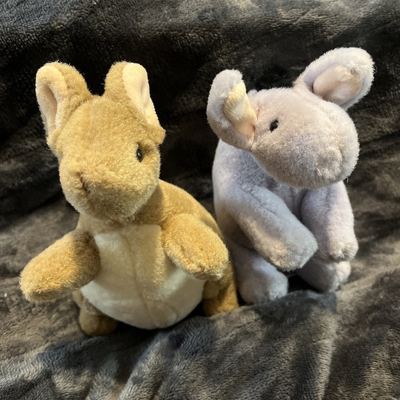 Gund Other - Gund Classic Winnie The Pooh Lot Of 2 Kanga And Eeyore EUC nursery Decor